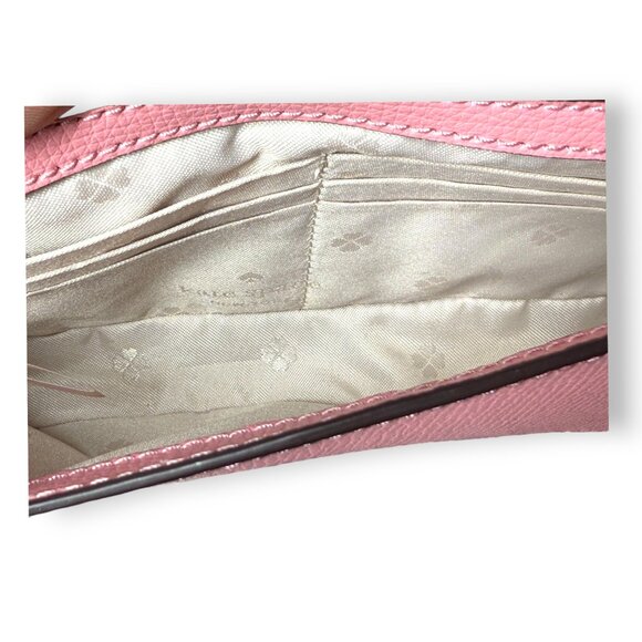 Kate Spade Sylvia Chain Wallet Crossbody "Rococo Pink" - Picture 9 of 13